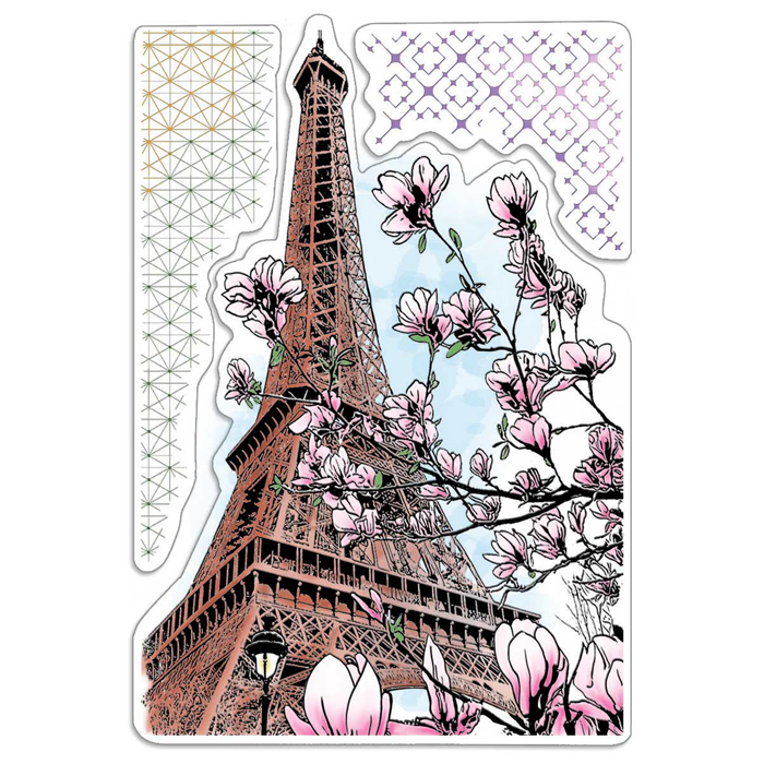 Ciao Bella Clear Stamp Set 4"X6" Le Magnolia-1