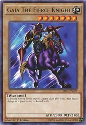 Gaia The Fierce Knight (MIL1-EN025) - Millennium Pack 1st Edition