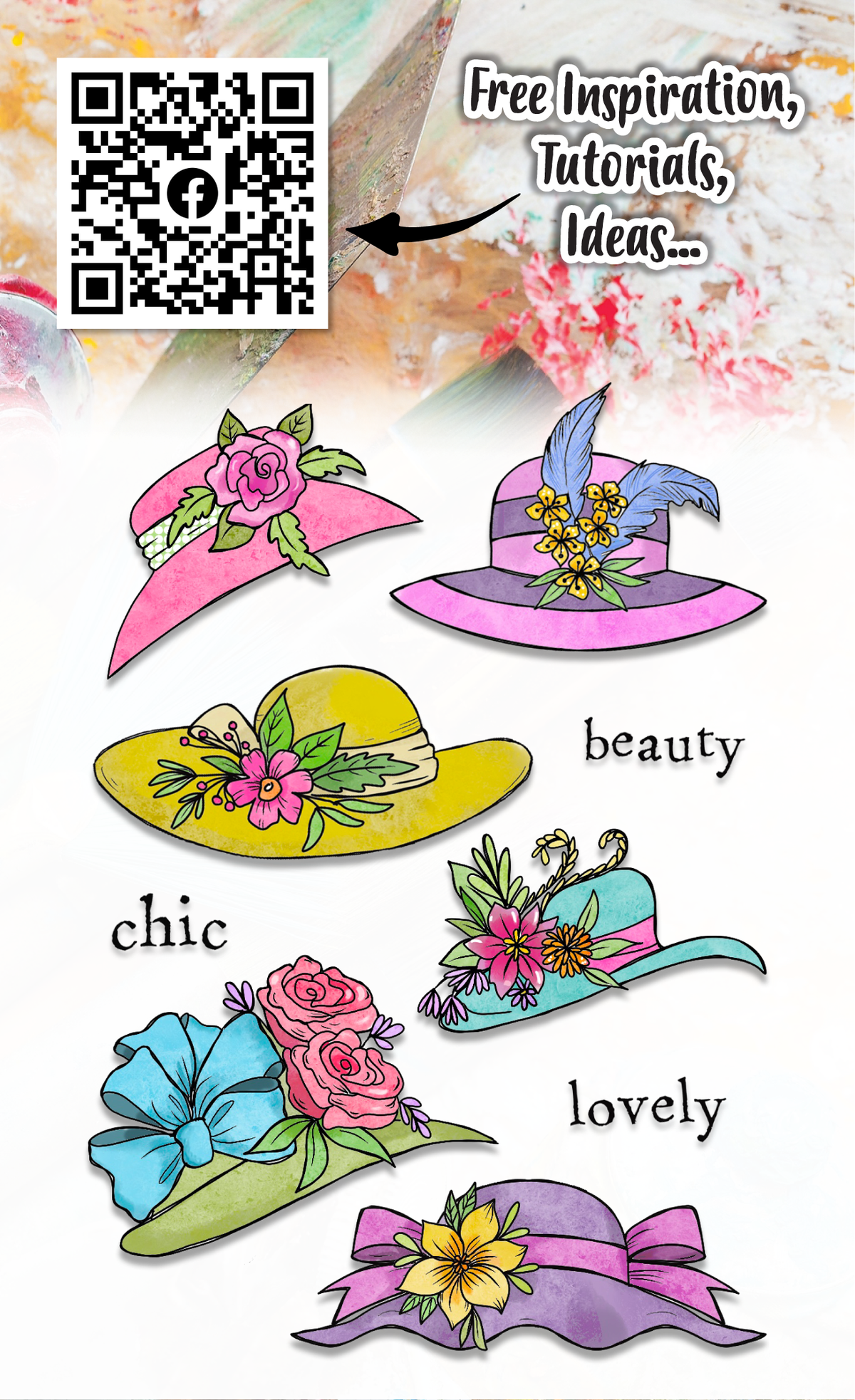 AALL and Create - Set de sellos A6 - Elegant Hats-2