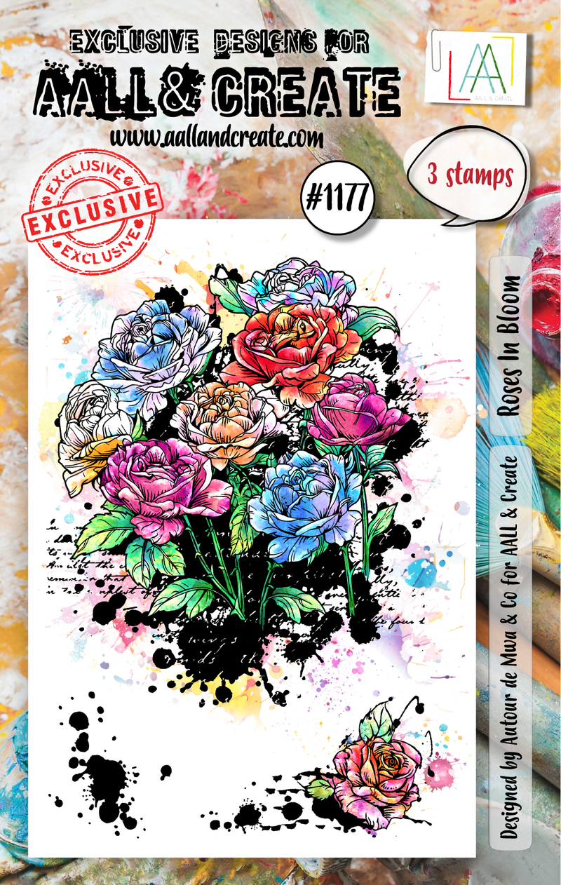AALL and Create - A7 Stamp Set - Roses In Bloom-1