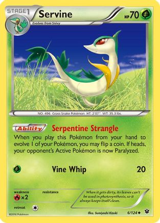 Servine 6/124 - XY  Fates Collide