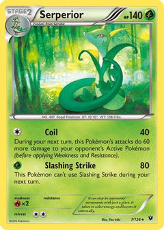 Serperior 7/124 - XY  Fates Collide Reverse Holofoil-1