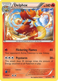 Delphox 13/124 - XY  Fates Collide Reverse Holofoil-1
