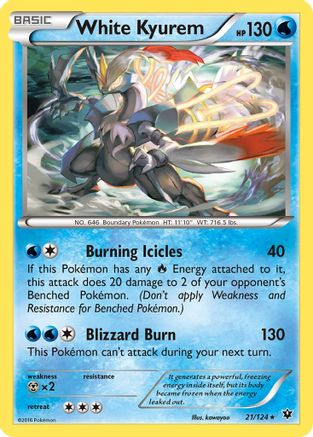 White Kyurem 21/124 - XY  Fates Collide-1
