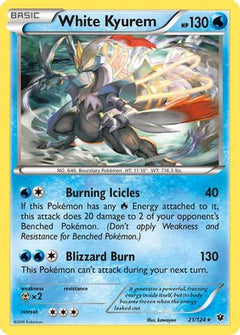 White Kyurem 21/124 - XY  Fates Collide-1