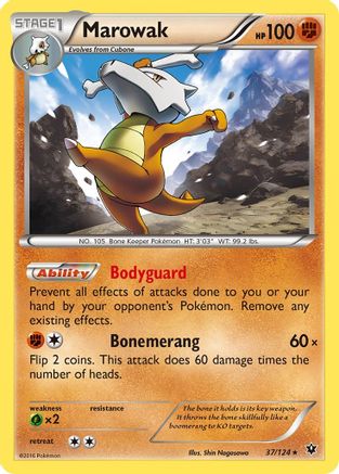 Marowak 37/124 - XY  Fates Collide-1