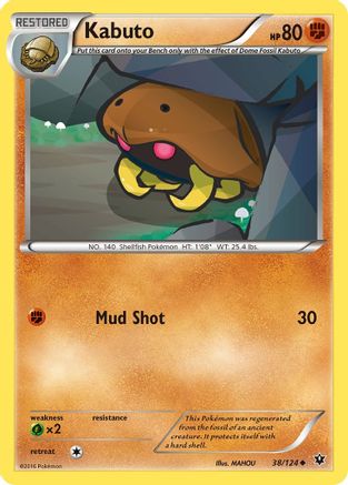 Kabuto 38/124 - XY  Fates Collide Reverse Holofoil