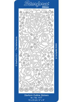 Deco Stickers - Doodle Design Roses-1