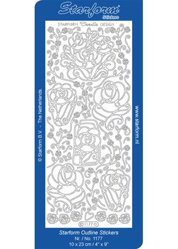 Deco Stickers - Doodle Design Roses-1