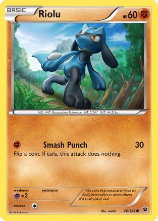 Riolu (46) 46/124 - XY  Fates Collide-1