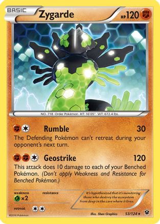 Zygarde (53)/124 - XY  Fates Collide Reverse Holofoil-1