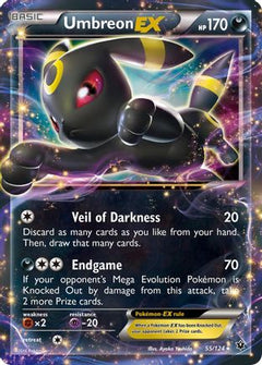 Umbreon EX 55/124 - XY  Fates Collide Holofoil-1