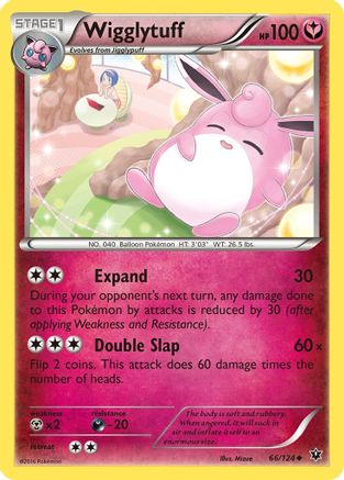 Wigglytuff 66/124 - XY  Fates Collide-1