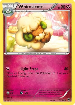 Whimsicott 71/124 - XY  Fates Collide-1