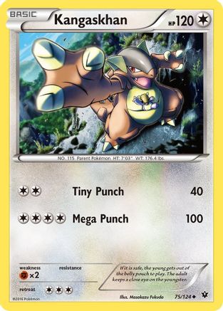 Kangaskhan 75/124 - XY  Fates Collide-1