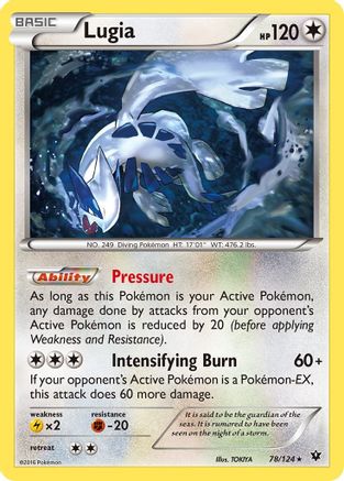 Lugia 78/124 - XY  Fates Collide-1