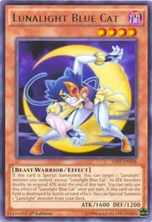 Lunalight Blue Cat (SHVI-EN008) - Shining Victories 1st Edition-1