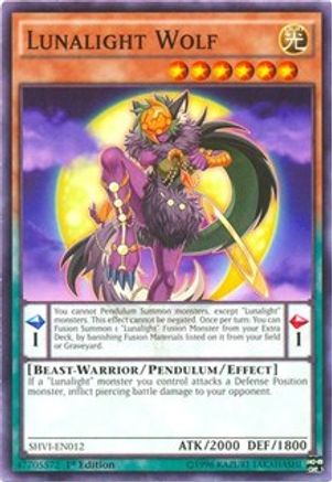Lunalight Wolf (SHVI-EN012) - Shining Victories 1st Edition-1