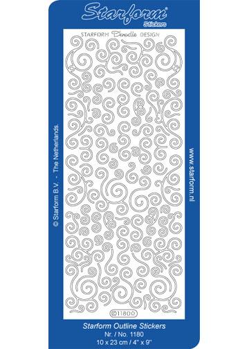 Deco Stickers - Doodle Design Swirls-1