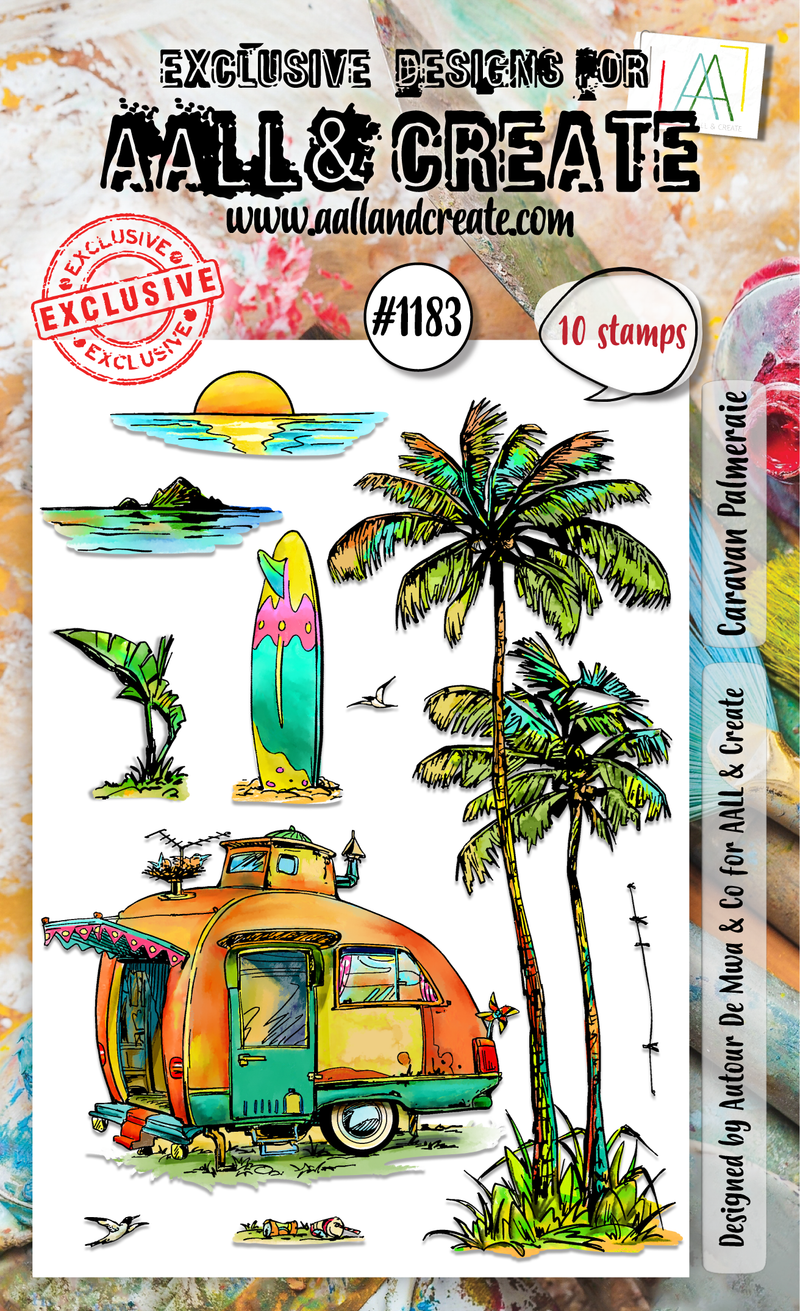 AALL and Create - Set de tampons A6 - Caravan Palmeraie-1