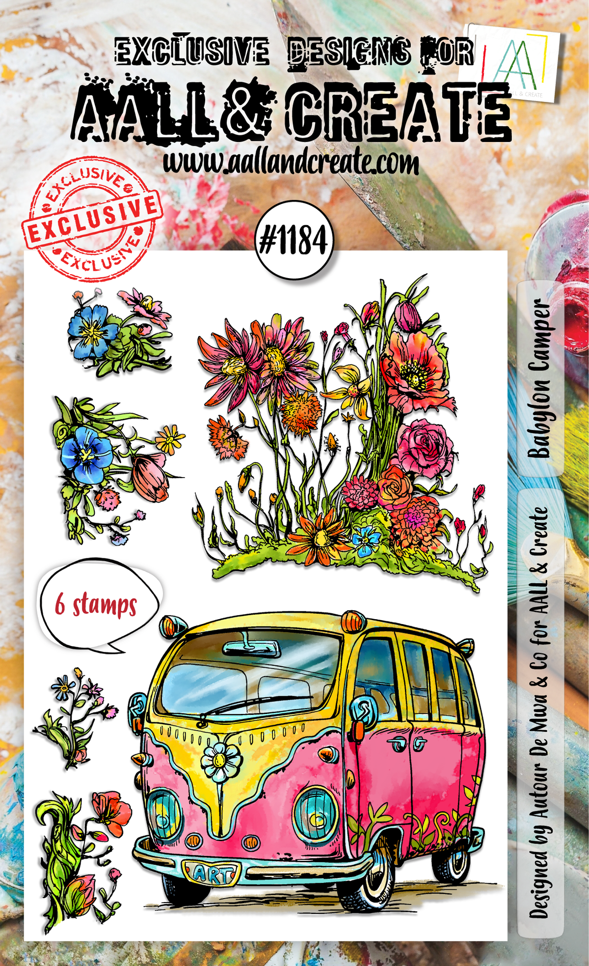 AALL and Create - A6 Stamp Set - Babylon Camper-1
