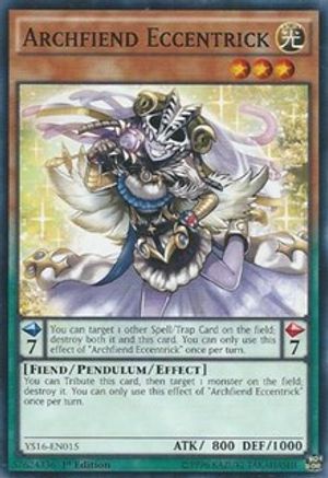 Archfiend Eccentrick (YS16-EN015) - Starter Deck: Yuya 1st Edition-1
