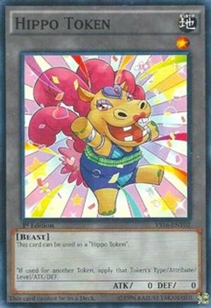 Token: Hippo (Yellow) (YS16-ENT02) - Starter Deck: Yuya 1st Edition-1