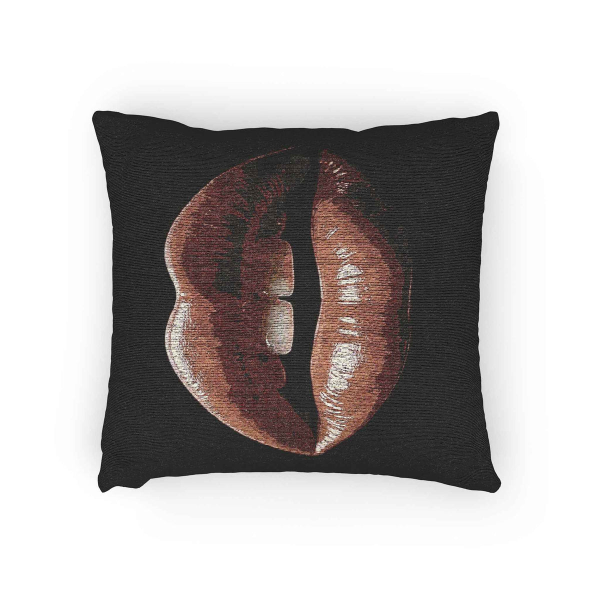 Kiss Design Woven Pillow | Lip Print Accent Pillow-5