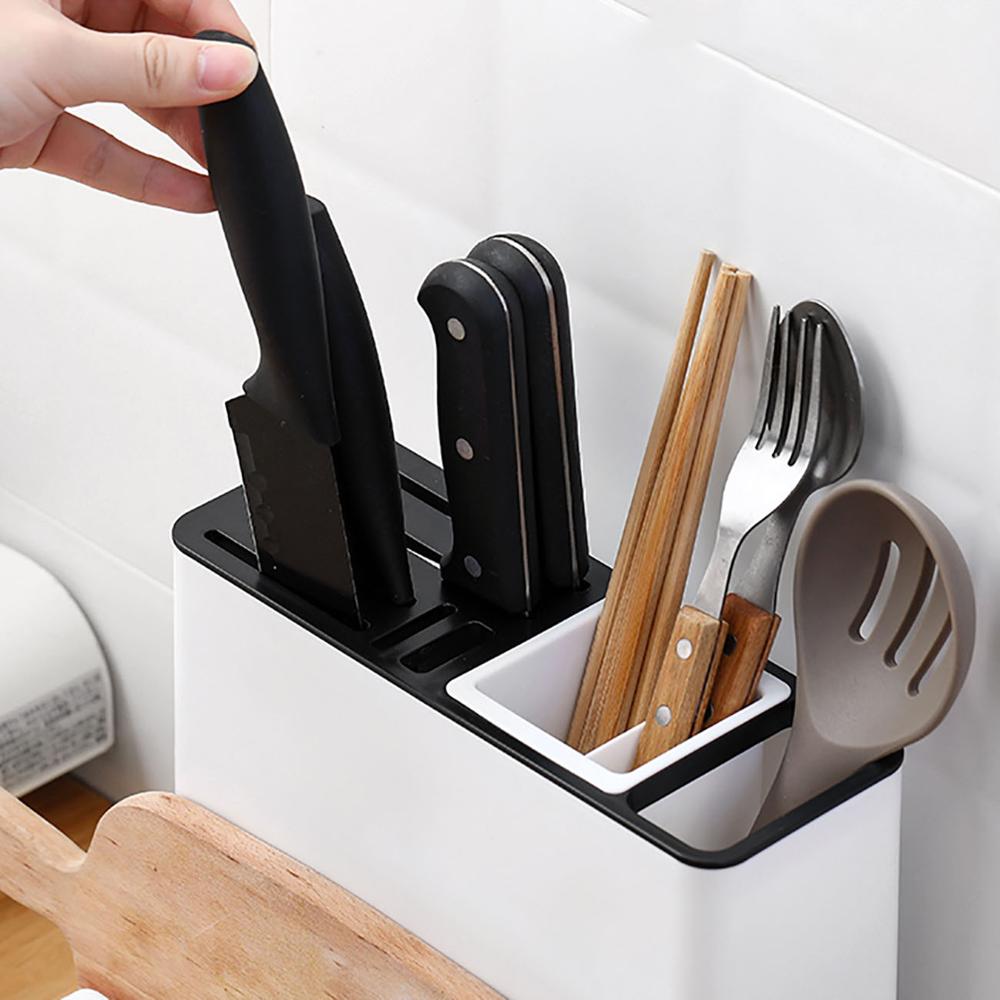 Tableware Storage Holders Kitchen Knife Plastic Storages Racks For Kitchen Convenience Cabinet Kitchen Gadgets-7