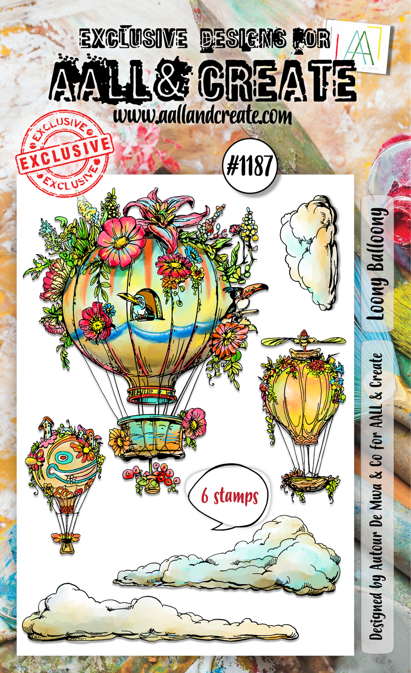 AALL and Create - A6 Stamp Set - Loony Balloony-1