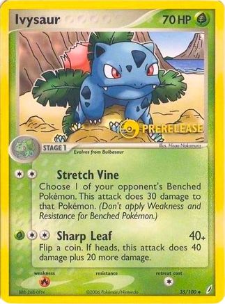 Ivysaur - 35/100 (Prerelease) - Nintendo Promos-1