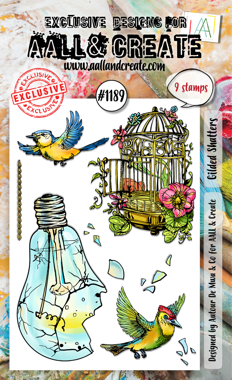 AALL and Create - A6 Stamp Set - Gilded Shatters-1