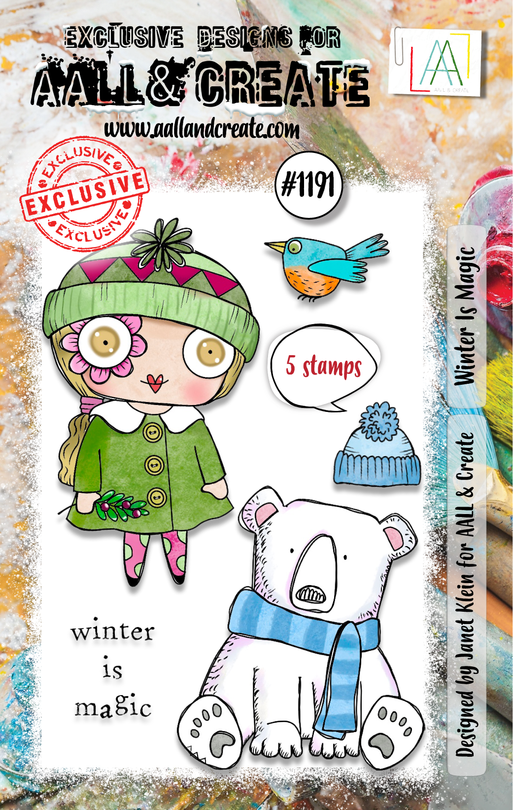AALL and Create - Set de tampons A7 - La magie de l'hiver-1