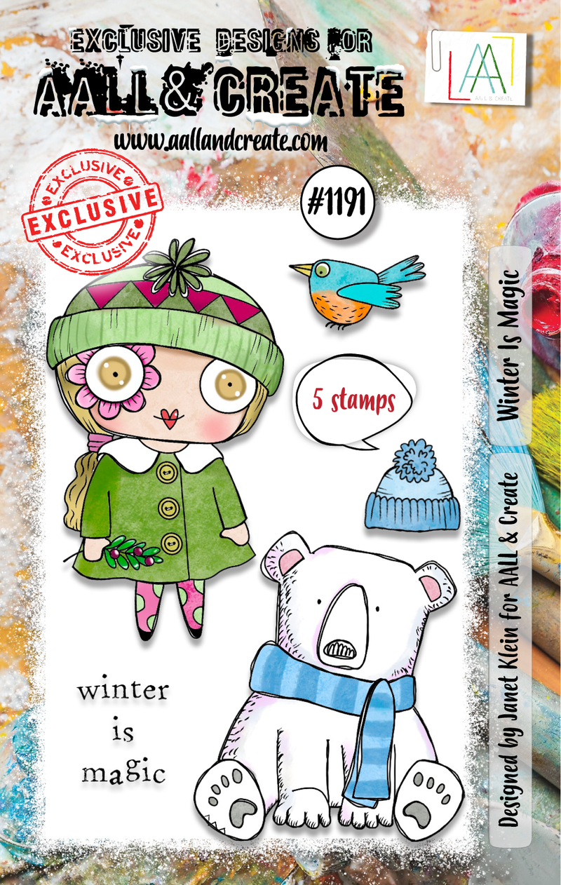 AALL and Create - Set de tampons A7 - La magie de l'hiver-1
