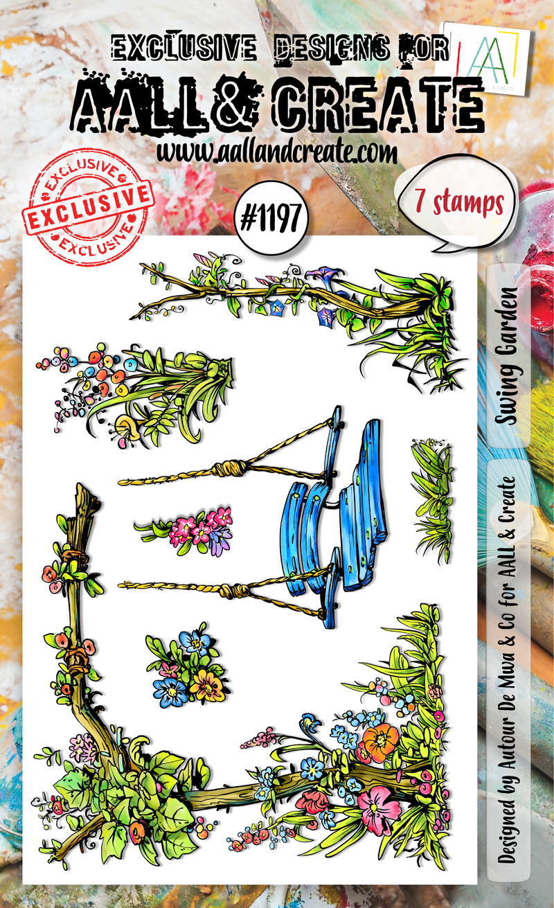 AALL and Create - Set de tampons A6 - Swing Garden-1