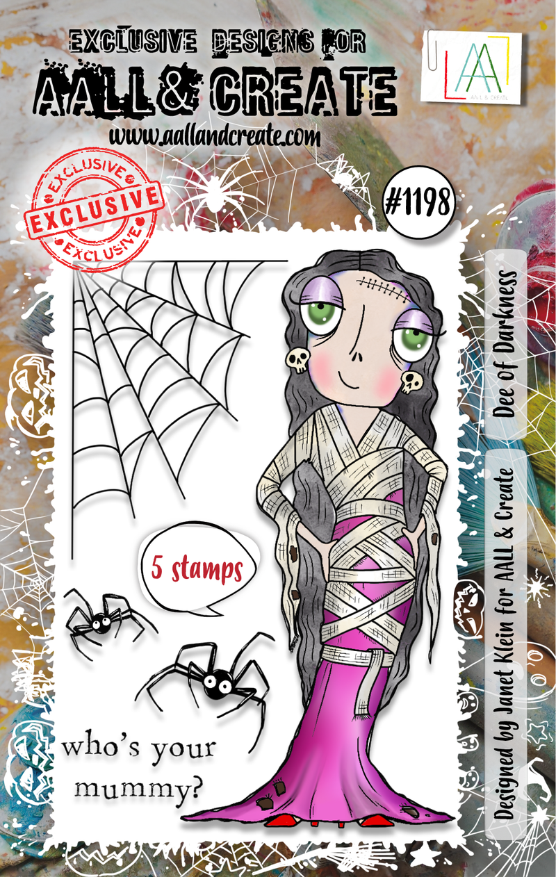 AALL and Create - A7 Stamp Set - Dee of Darkness-1
