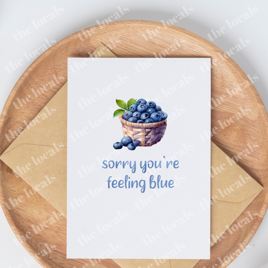 Sorry You're Feeling Blue Greeting Card-1