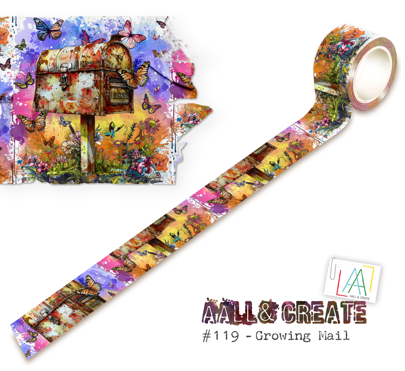 AALL and Create - Washi Tape 25mmx10m - Growing Mail-1
