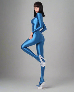 Spandex Nylon Full Bodysuit Back Zipper Zentai Shinny Cosplay Jumpsuit-10