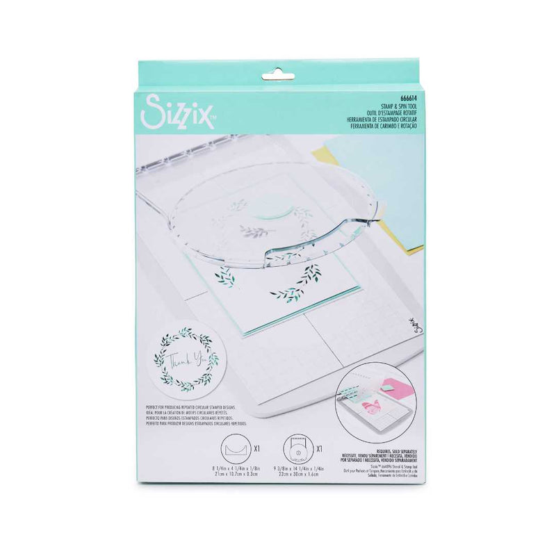 Sizzix Stencil & Stamp Tool Accessory Stamp & Spin Tool-1