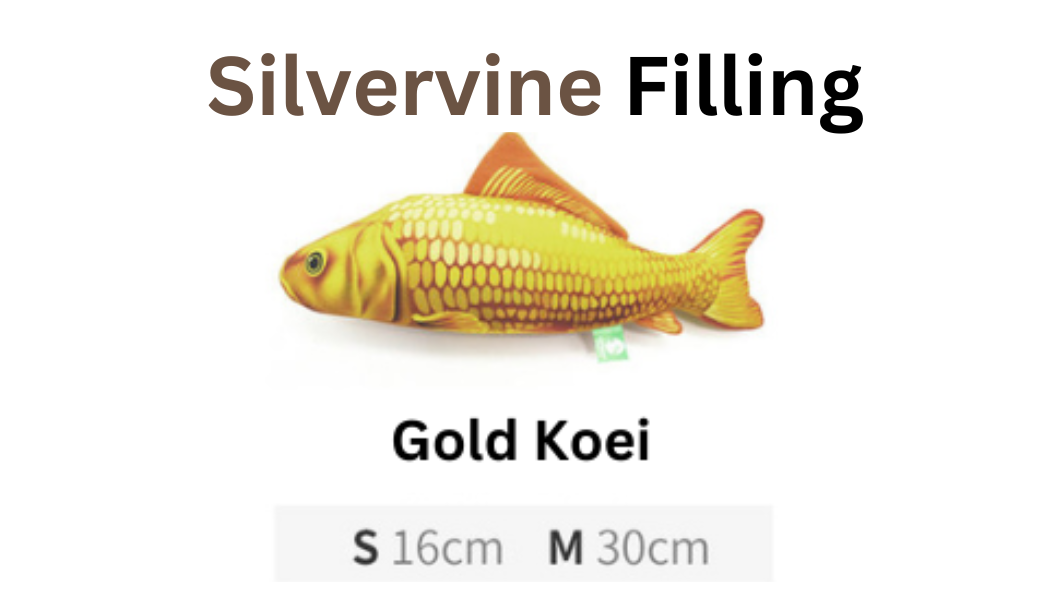 100% Silvervine/Catnip Filled Fish Cuddle Toy-8