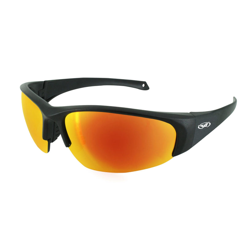 Global Vision Eyedol Flexible Temple Motorcycle Sunglasses. Safety Rated Riding Glasses-1