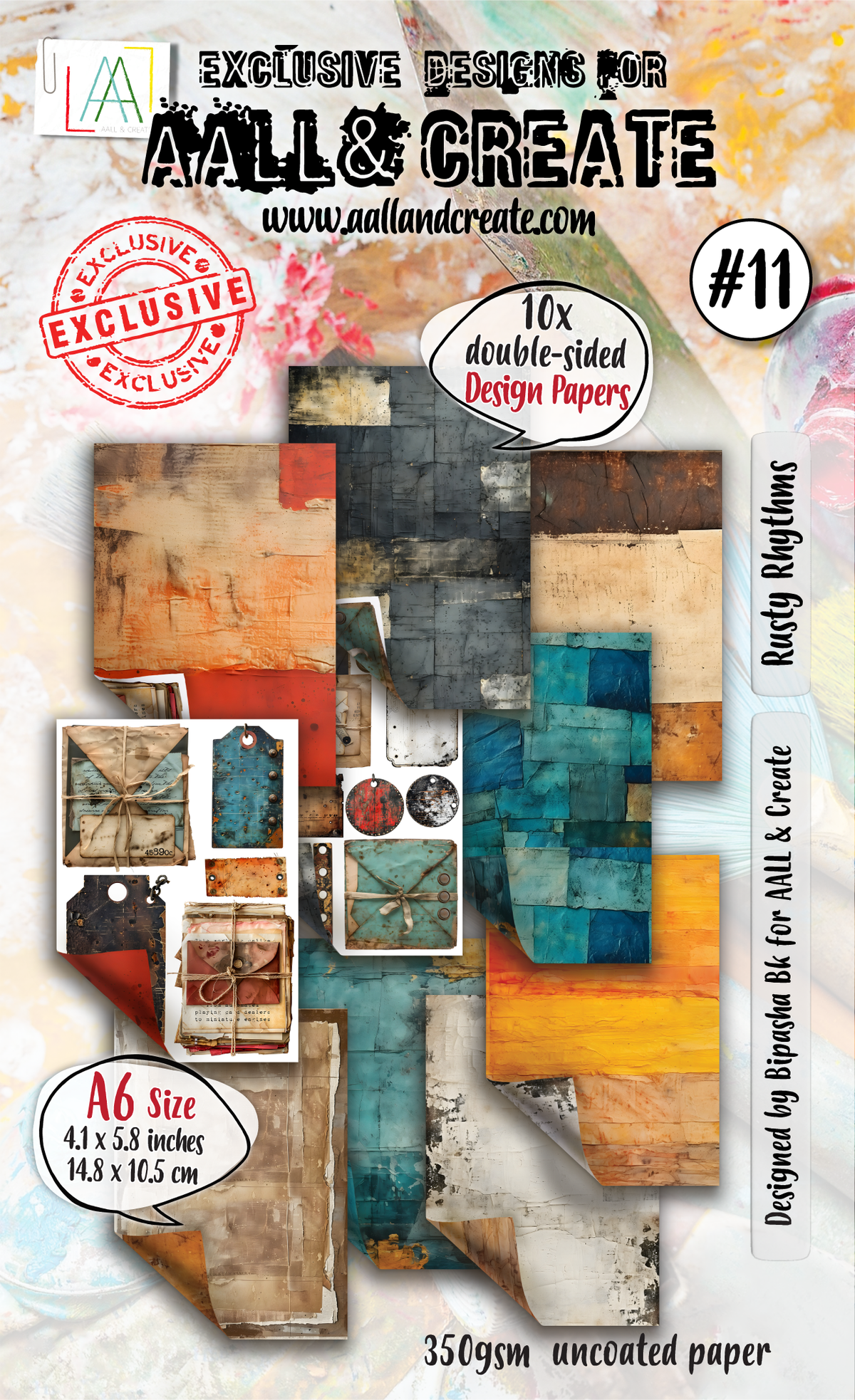 AALL and Create - A6 Design Paper - Rusty Rhythms-1