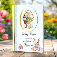 Easter Egg Foiled Paper Craft Toppers, 6 sheets-10