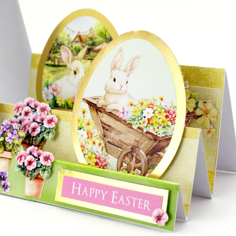 Easter Egg Foiled Paper Craft Toppers, 6 sheets-5