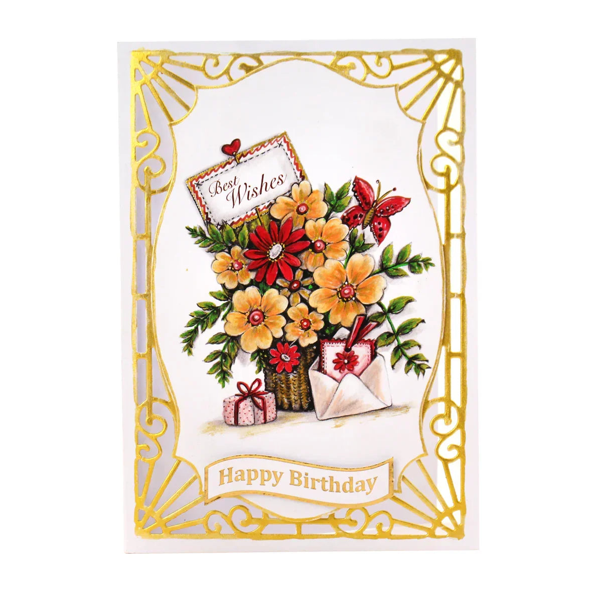 Foiled Birthday Wavy Banners Selection, Pack of 4-8