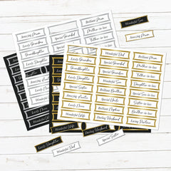 Foiled Relatives Banners Selection, 96 Sentiments-3