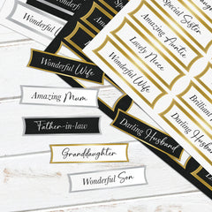 Foiled Relatives Banners Selection, 96 Sentiments-5