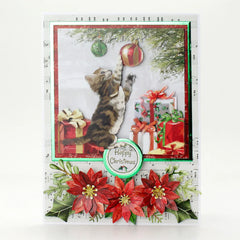 Traditional Christmas, Die Cut Flowers & Leaves, 12 sheets-8