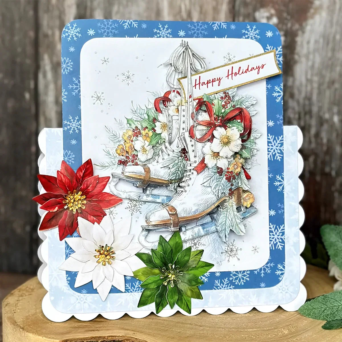 Traditional Christmas, Die Cut Flowers & Leaves, 12 sheets-9